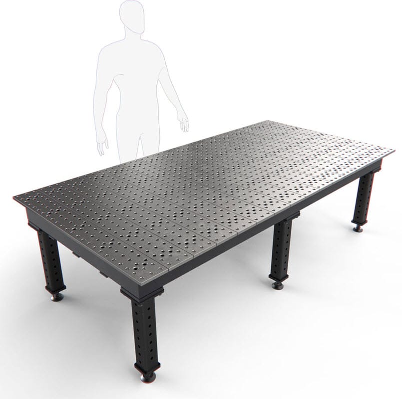 BuildPro Machine Accessories Heavy Duty 24-1/4" BUILDPRO MAX Fixed-Leg Welding Table 8' x 4' (Standard) TMA59648F