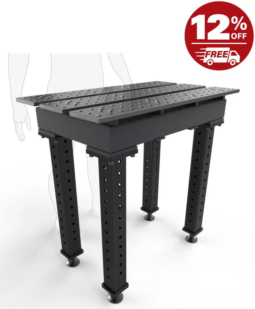 BUILDPRO MAX Slotted Welding Table 2' x 3' (Nitrided) TMQA52238