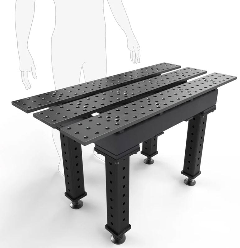 BUILDPRO MAX Slotted Welding Table 2' x 4' (Nitrided) TMQB52246