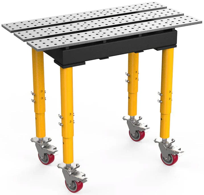 BuildPro Machine Accessories 2x4 BUILDPRO MAX Slotted Welding Table 2' x 4' (Standard) w/Adjustable Legs & Casters TMRC52246