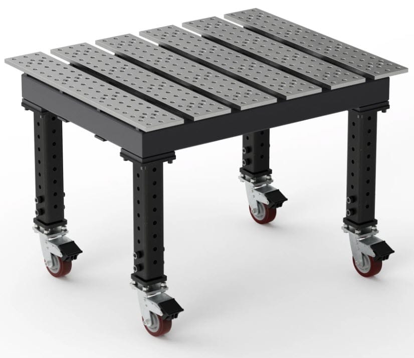 BuildPro Machine Accessories 4x3 BUILDPRO MAX Slotted Welding Table 4' x 3' (Standard) w/Adjustable Legs & Casters TMRC54738