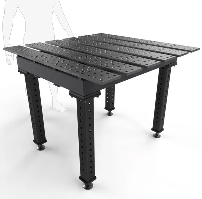 BuildPro Machine Accessories BUILDPRO MAX Slotted Welding Table 4' x 4' (Nitrided) TMQA54746