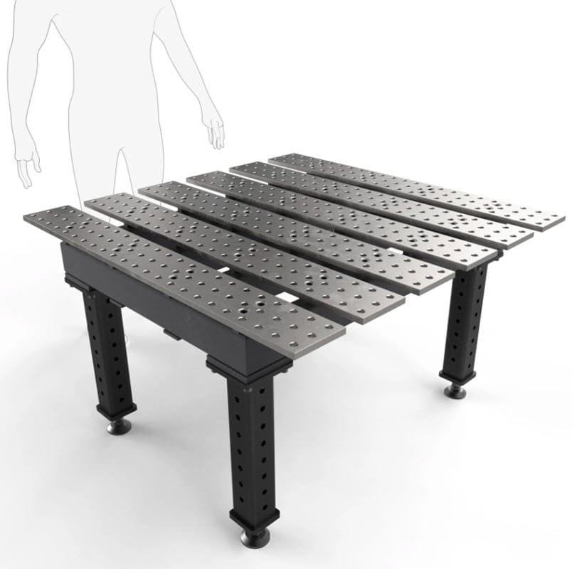 BuildPro Machine Accessories BUILDPRO MAX Slotted Welding Table 4' x 4' (Standard) TMB54746