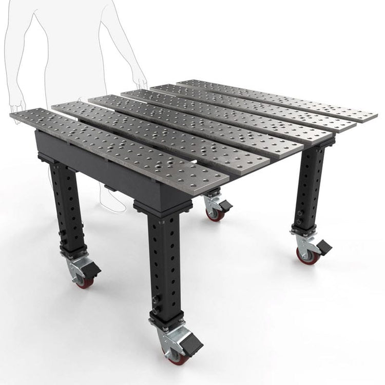 BUILDPRO MAX Slotted Welding Table 4' x 4' (Standard) w/Adjustable Leg