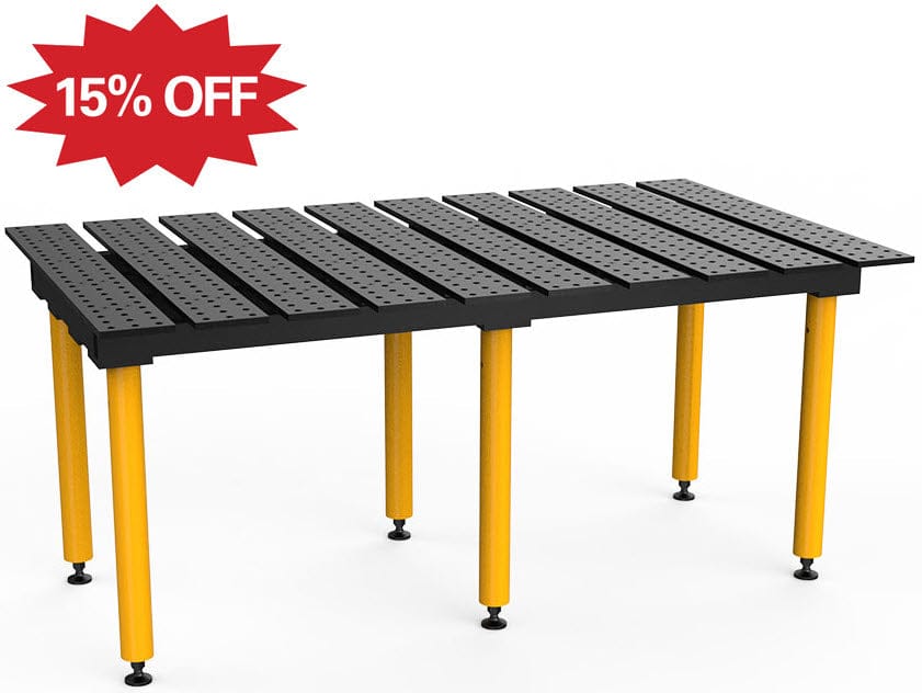 Cyberweld Machine Accessories BUILDPRO MAX Slotted Welding Table 6.5' x 4' (Nitrided) TMQA57846