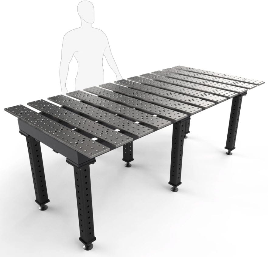 Cyberweld Machine Accessories BUILDPRO MAX Slotted Welding Table 6.5' x 4' (Nitrided) TMQA57846