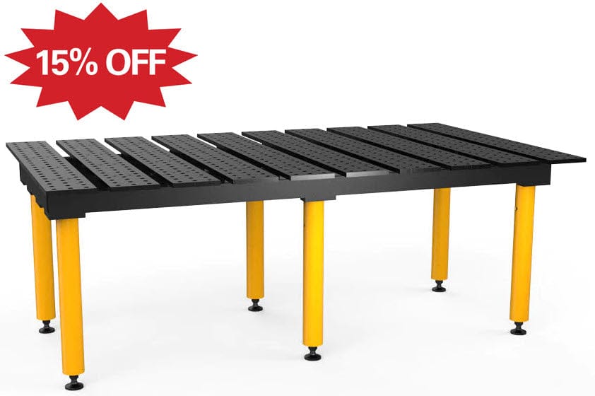 Cyberweld Machine Accessories BUILDPRO MAX Slotted Welding Table 6.5' x 4' (Nitrided) TMQB57846