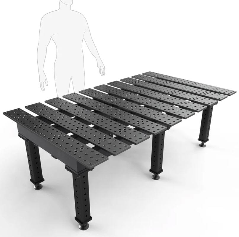 Cyberweld Machine Accessories BUILDPRO MAX Slotted Welding Table 6.5' x 4' (Nitrided) TMQB57846