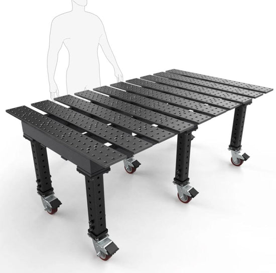 BUILDPRO MAX Slotted Welding Table 6.5' x 4' (Nitrided) w/Adjustable L