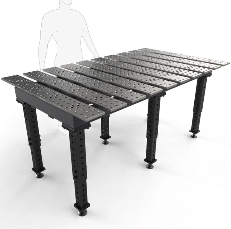 BUILDPRO MAX Slotted Welding Table 6.5' x 4' (Standard) w/Adjustable L