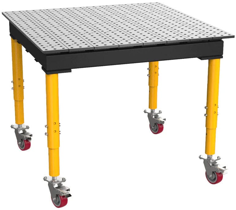 BuildPro Machine Accessories 4x4 BUILDPRO MAX Welding Table 4' x 4' (Standard) w/Adjustable Legs & Casters TMRC54848F