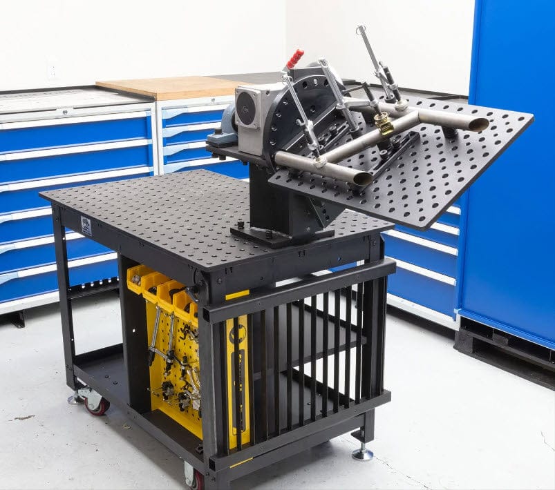 BuildPro Machine Accessories BUILDPRO Mini Rotary Positioner, Tomb Stone & Table Plate TMP52418