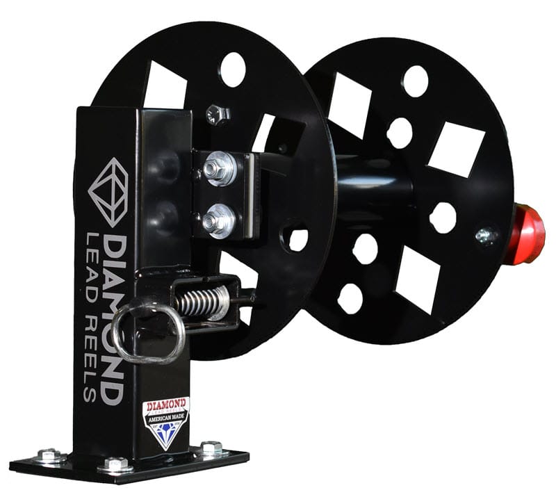 Diamond Welding Lead Reel - Fixed Base Set - Black