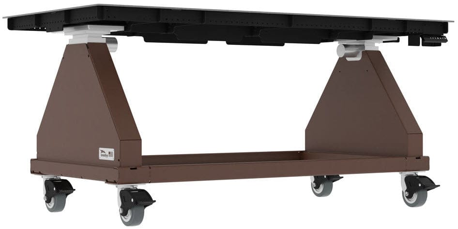 Inventive Products Machine Accessories Brown Inventive Powerlift Workman Series Adjustable Height Welding Table 84" X 36" ITD23200
