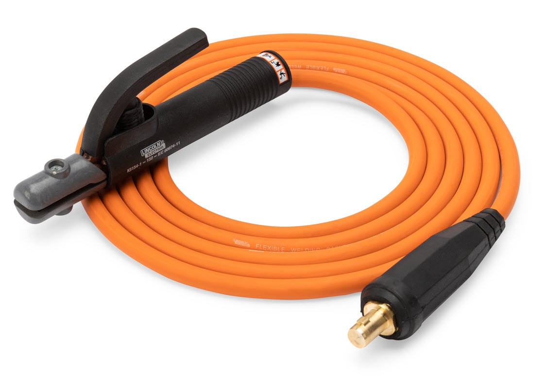 Lincoln Flexible Welding Cable Lead - 2 AWG, 12.5 ft., Twist Mate K5438-2-12-1/2