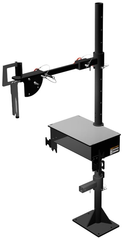 Lincoln Machine Accessories Lincoln Floor Post with Clamping Bar & Rectangular Table One-Pak K5248-6