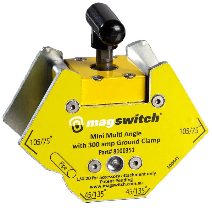 Magswitch Machine Accessories Magswitch Mini Multi-Angle Welding Magnet w/300 Amp Ground 8100351
