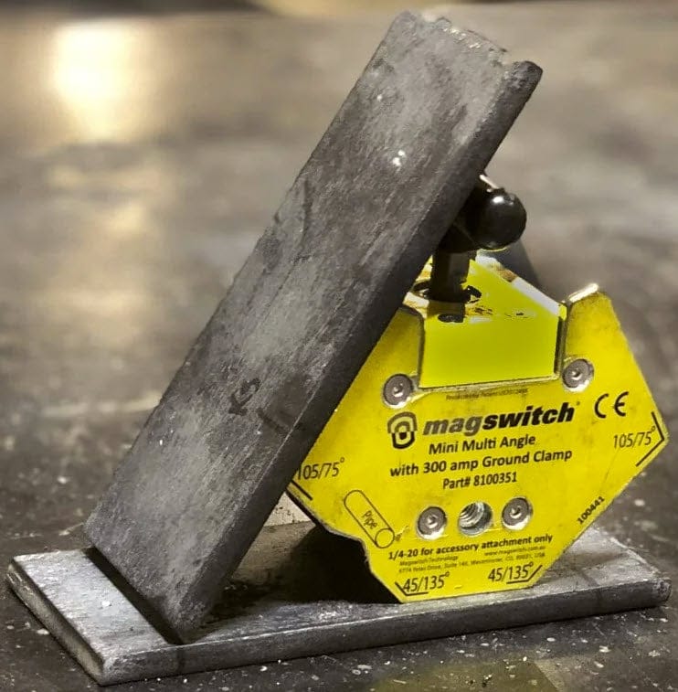Magswitch Machine Accessories Magswitch Mini Multi-Angle Welding Magnet w/300 Amp Ground 8100351