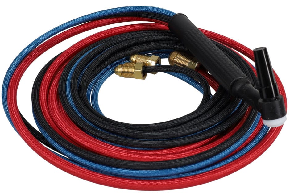 Weld-Forge Machine Accessories 12.5 ft Weld-Forge 250 Amp Water-Cooled Flexible TIG Torch - 12.5 ft. Braided Rubber 20F-12-R