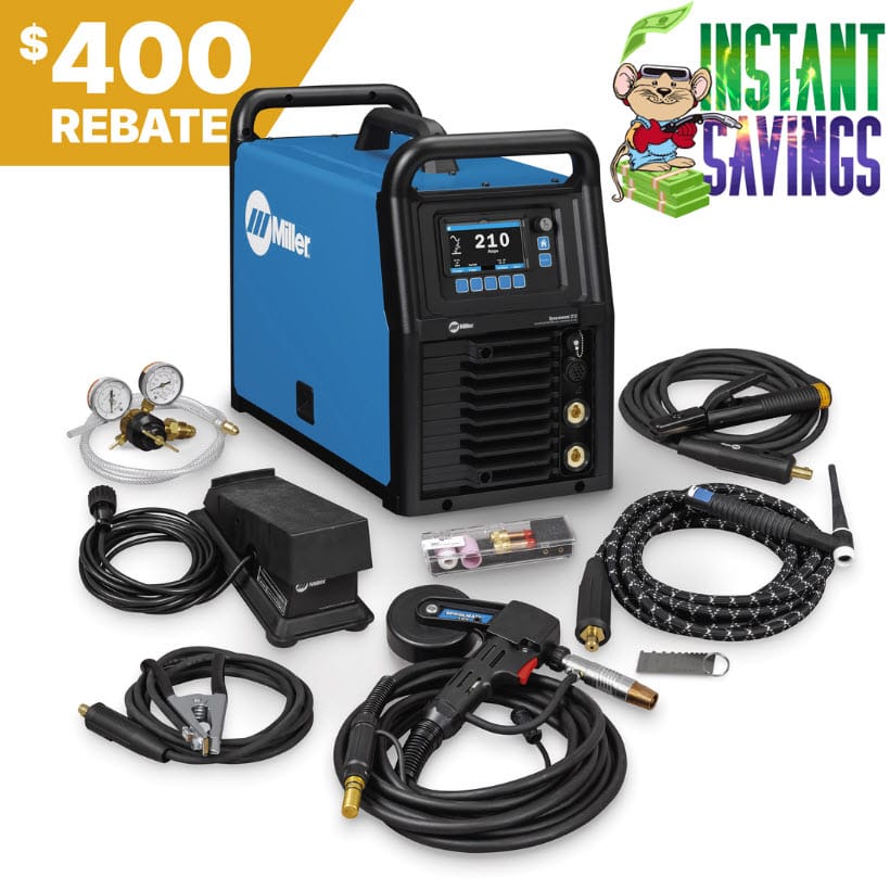 Miller Syncrowave 212 Air-Cooled TIG Package w/Spool Gun 951000200