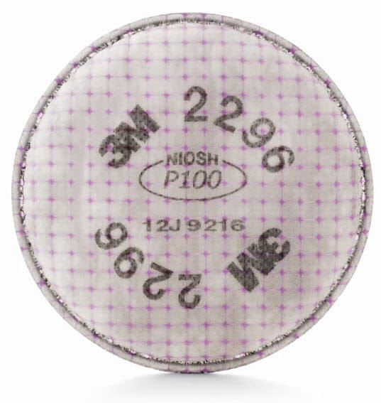 3M Personal Safety 3M Advanced Particulate P-100 Replacement Filter w/Acid Gas Rel. 2296