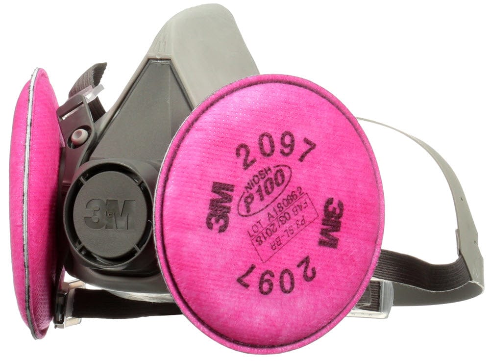 3M Personal Safety M 3M Odor/Particulate Reusable Respirator, P100, Size Medium 6297P1-DC