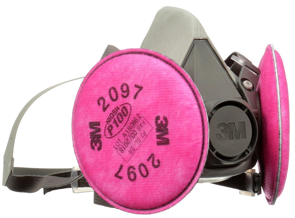 3M Personal Safety M 3M Odor/Particulate Reusable Respirator, P100, Size Medium 6297P1-DC