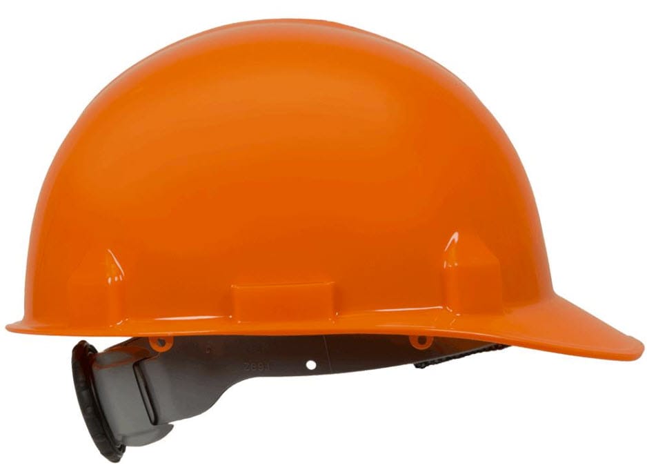 Jackson Safety orange hard hat with adjustable suspension