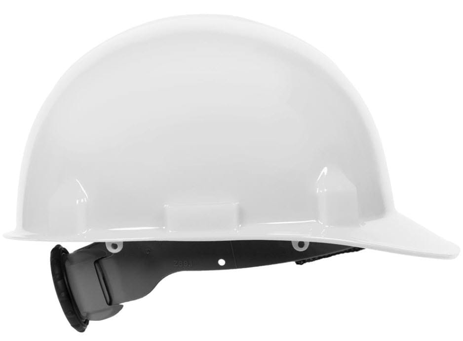 White Jackson Safety hard hat with adjustable suspension