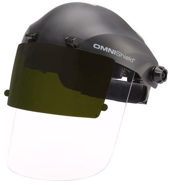 Lincoln Personal Safety Lincoln OMNIShield Clear Face Shield w/Flip-Up Shade 5 IR/UV K4969-1