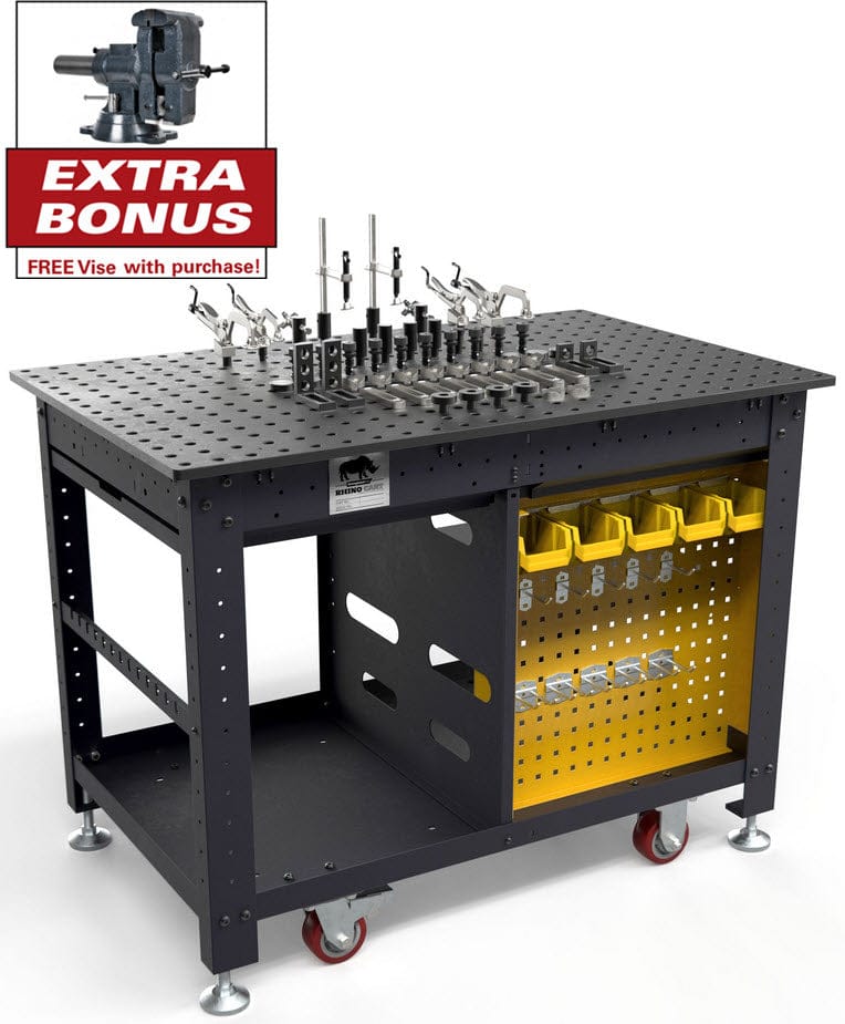 BuildPro Machine Accessories BUILDPRO Rhino Cart F3 Fixturing Package - 48" X 30" TD5-4830Q-K3