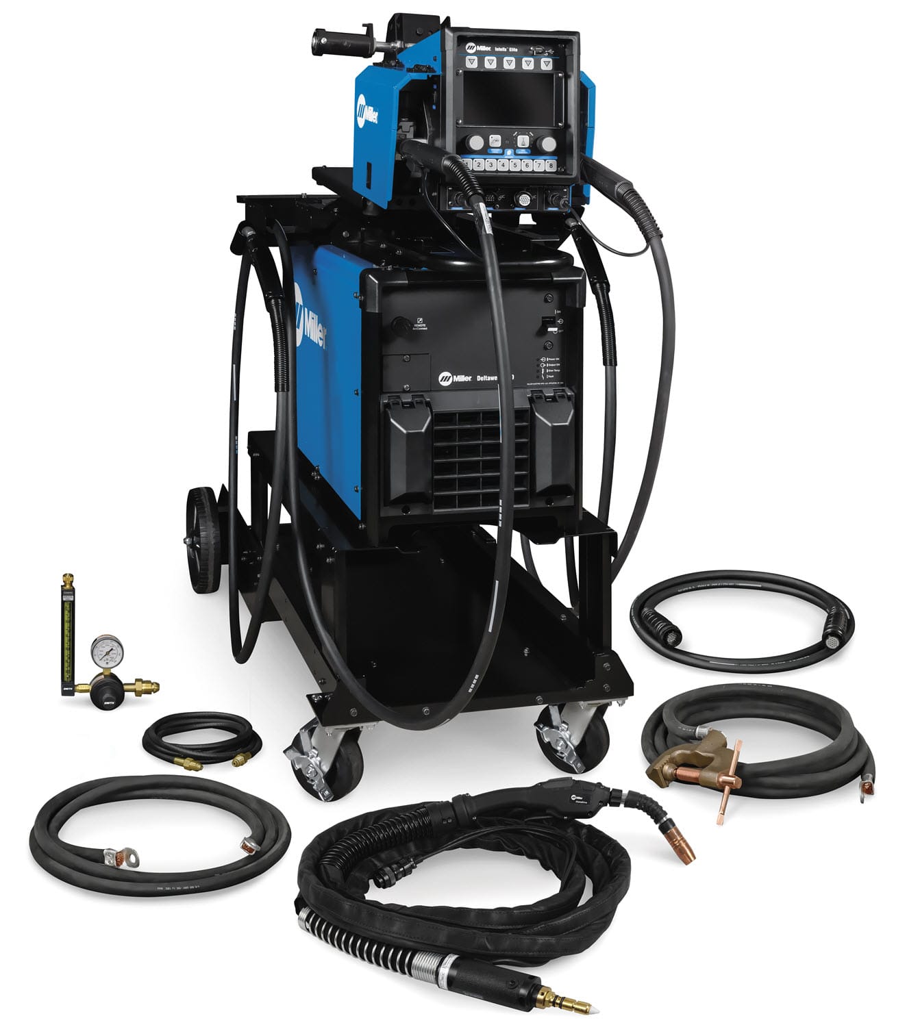 Deltaweld 350 MIGRunner with Intellx Elite Dual and AlumaDrive Push-Pull Gun 951000287