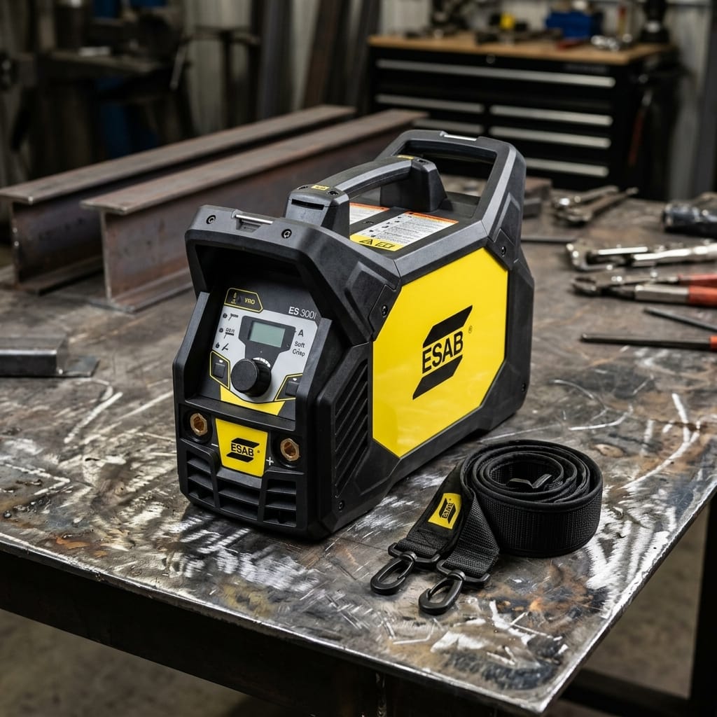 Industrial Stick Welder — Industrial Workshop Lifestyle | Generated by Modelize