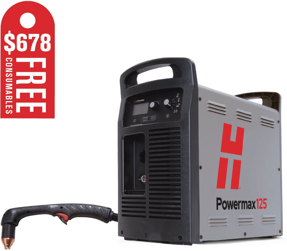Hypertherm Powermax125 Plasma Cutter w/CPC & 85 Degree Handheld Torch