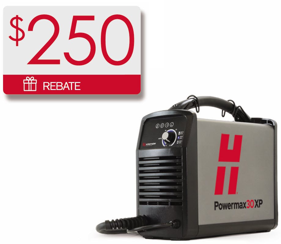 Hypertherm Welders 15 ft Hypertherm Powermax30 XP Plasma Cutter w/75 Degree Handheld Torch 088081