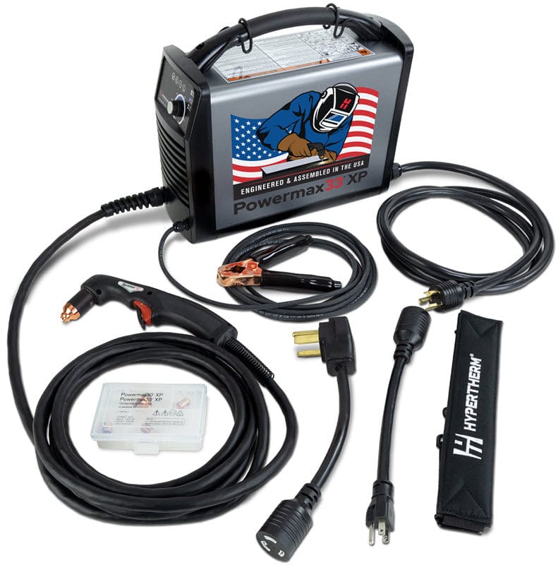 Hypertherm Welders 15 ft Hypertherm Powermax33 XP Plasma Cutter w/75 Degree Handheld Torch 088592