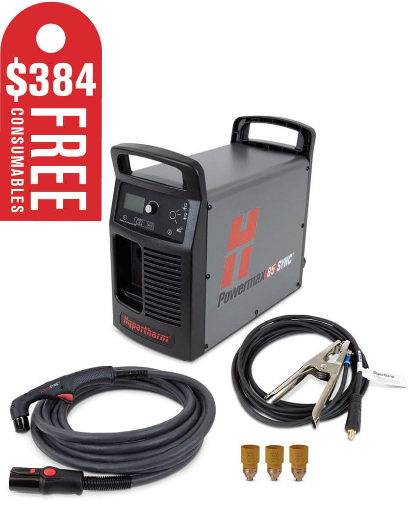 Hypertherm Welders Hypertherm Powermax85 SYNC Plasma Cutter w/75 Degree Handheld Torch