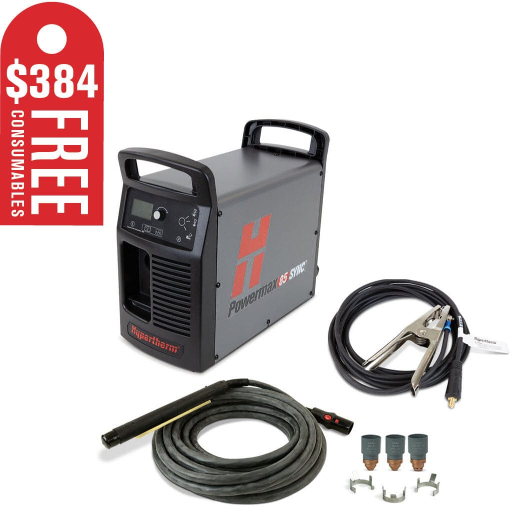 Hypertherm Welders Hypertherm Powermax85 SYNC Plasma Cutter w/CPC & 180 Degree Machine Torch