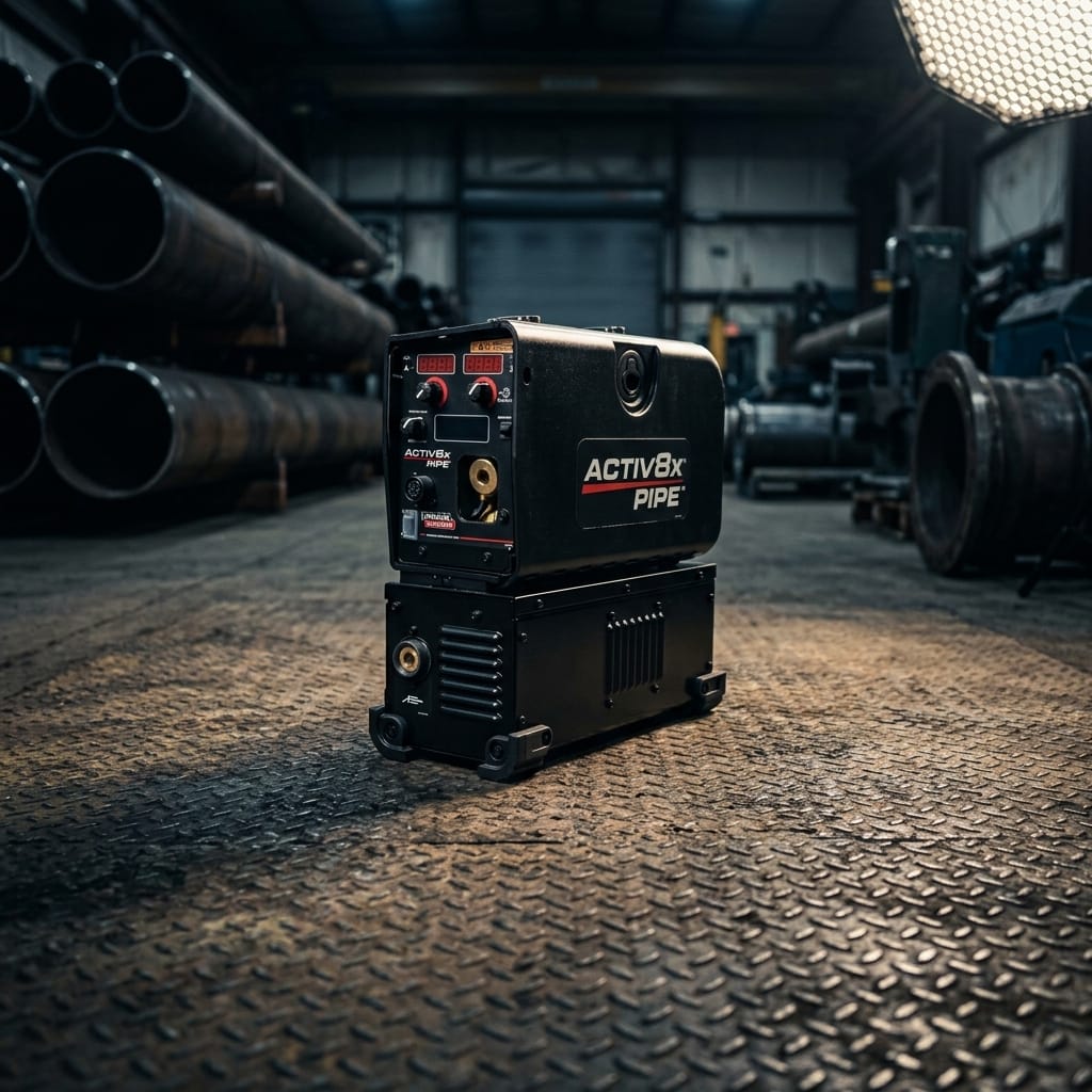Portable industrial wire feeder — Industrial Job Site Lifestyle | Generated by Modelize