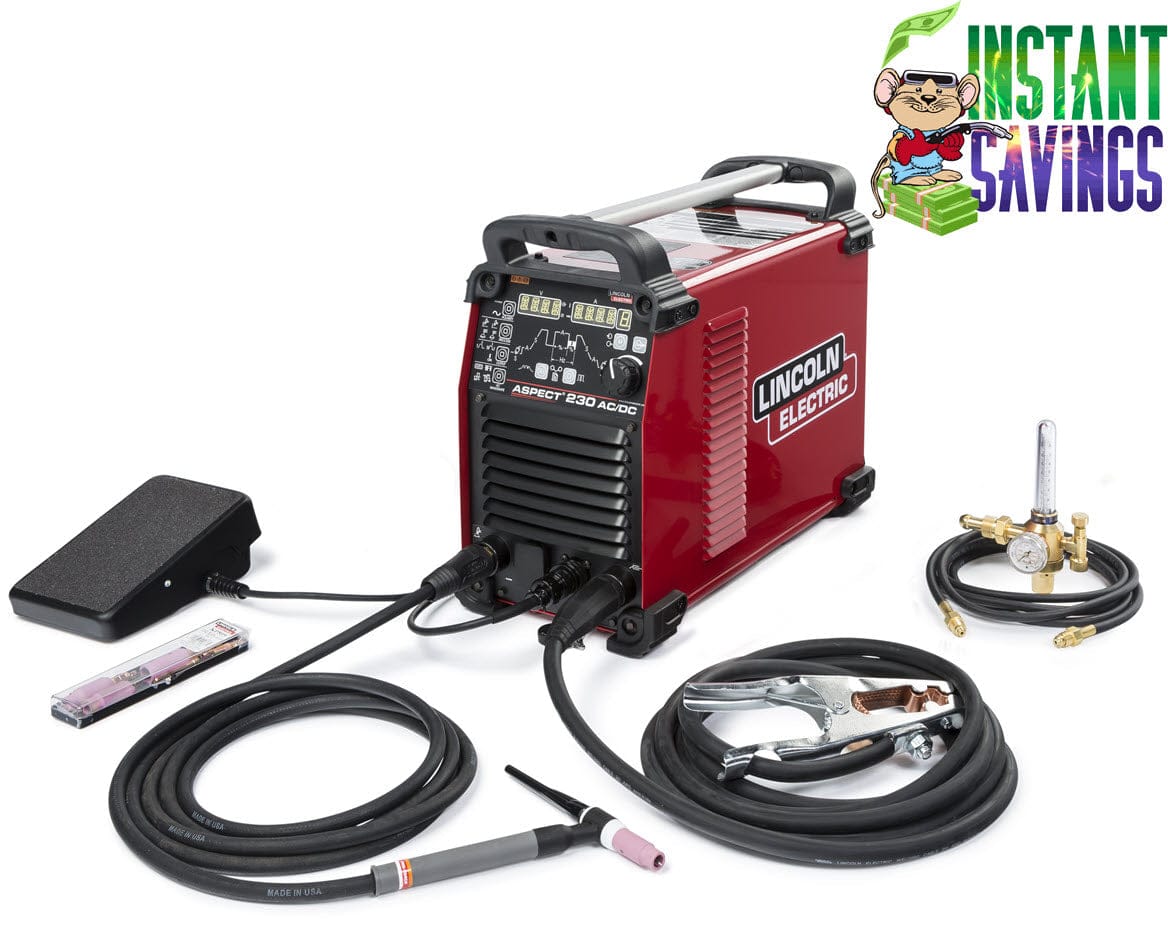 Lincoln Welders Lincoln Aspect 230 AC/DC Air Cooled One-Pak K4341-1