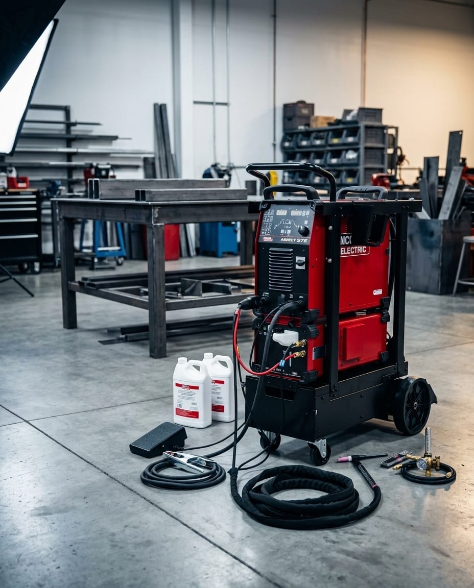 TIG Welder Ready-Pak system — Workshop Lifestyle | Generated by Modelize