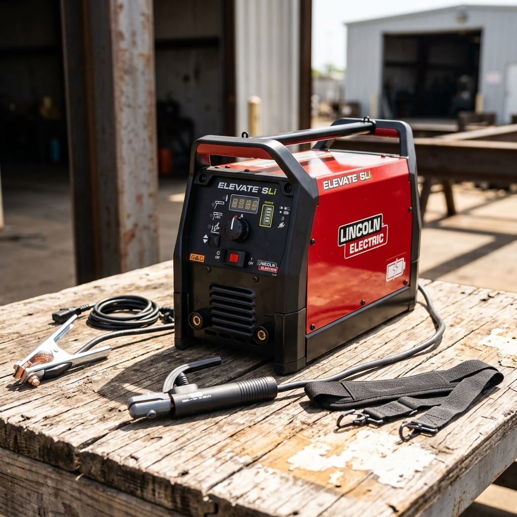 Portable Battery-Powered Welder — Portable Field Setup | Generated by Modelize
