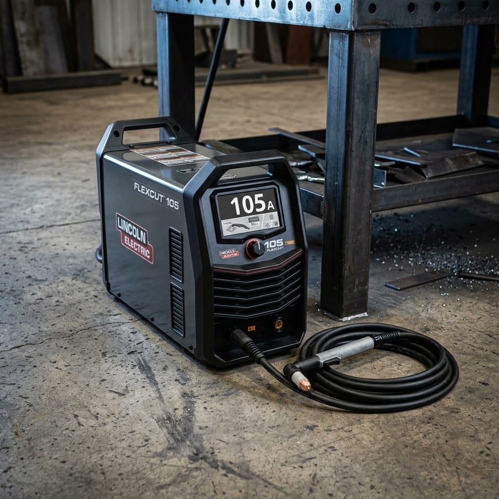Plasma Cutter — Industrial Workshop Scene | Generated by Modelize
