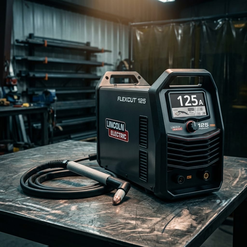 Industrial Plasma Cutter — Workshop Lifestyle | Generated by Modelize