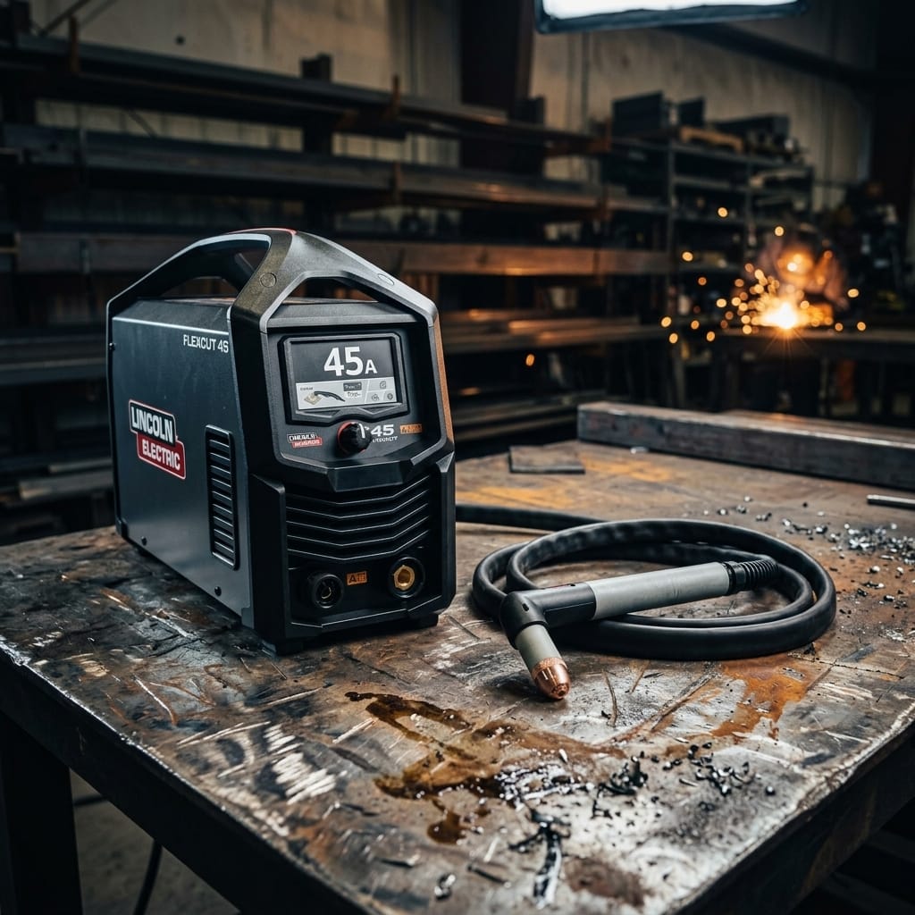 Industrial Plasma Cutter — Industrial Workshop Placement | Generated by Modelize