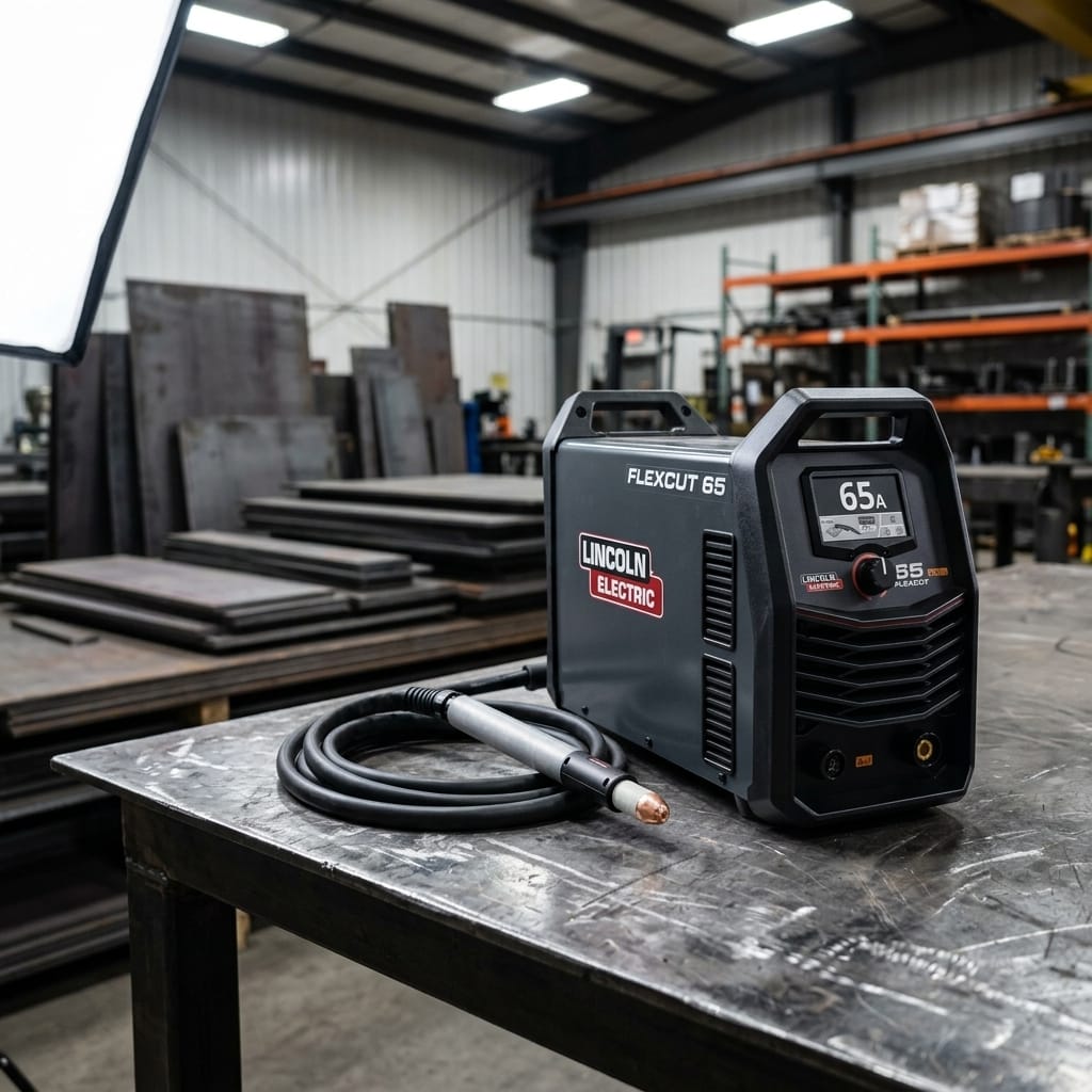 Industrial Plasma Cutter — Workshop Environment | Generated by Modelize