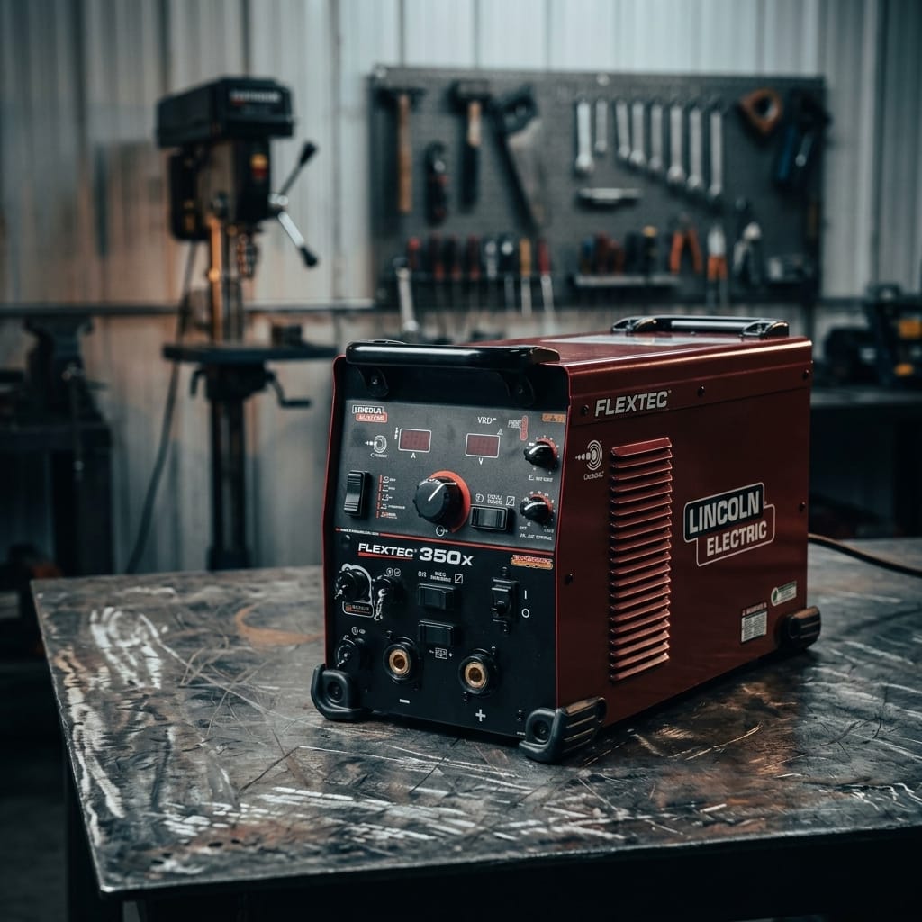 Multi-process industrial welder — Workshop Lifestyle | Generated by Modelize