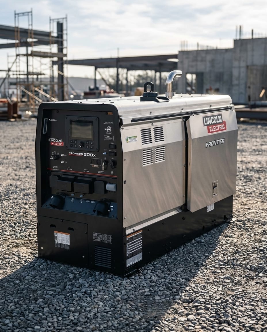 Diesel engine-driven welder — Industrial Job Site Placement | Generated by Modelize