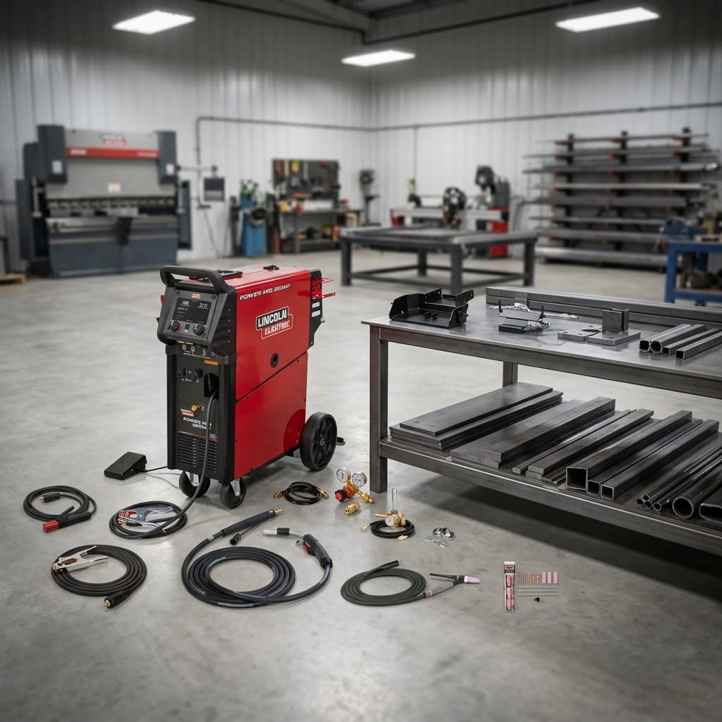 Industrial Multi-Process Welding Machine — Workshop Lifestyle | Generated by Modelize