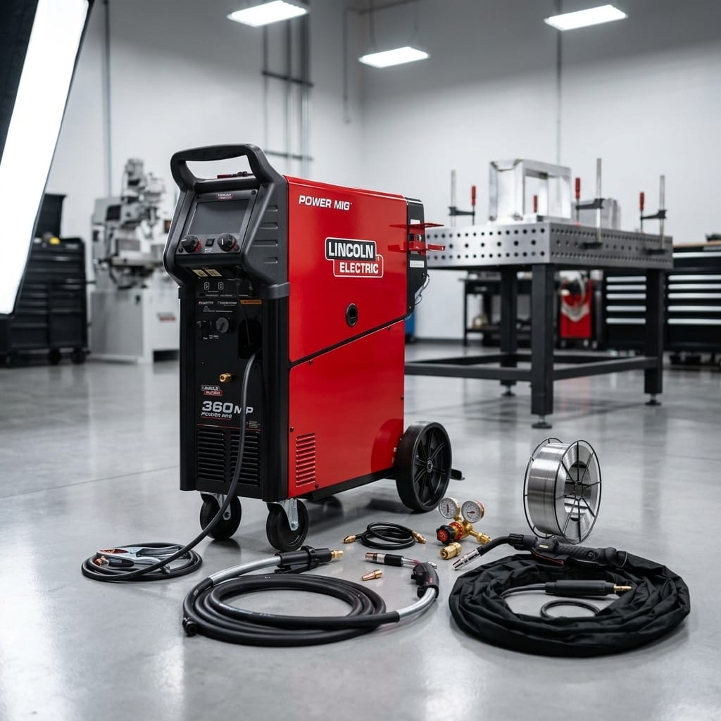 Industrial multi-process welding system — Industrial Workshop Lifestyle | Generated by Modelize